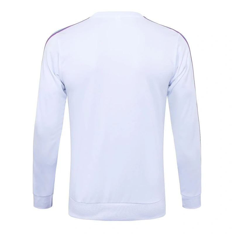 Real Madrid 23/24 Training LS Shirt and Pants Set White B761