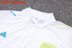 Kids Arsenal 23/24 Half-Zip Training Sweatshirt and Pants Set White E756