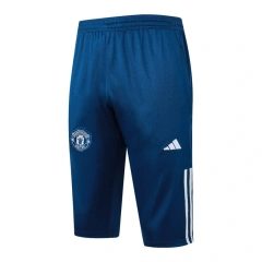 Manchester United 23/24 Training Shirt and 3/4 Pants Set Blue D943