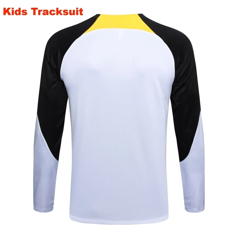 Kids Chelsea 23/24 Half-Zip Training Sweatshirt and Pants Set White E767
