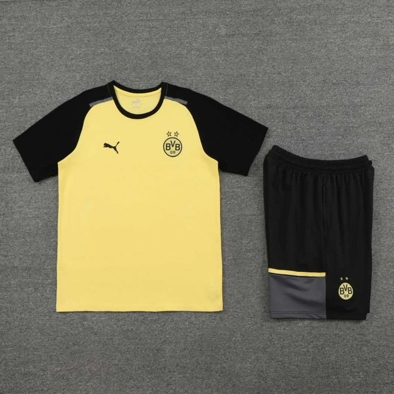 Borussia Dortmund 24/25 Team Shirt and Shorts Set Yellow