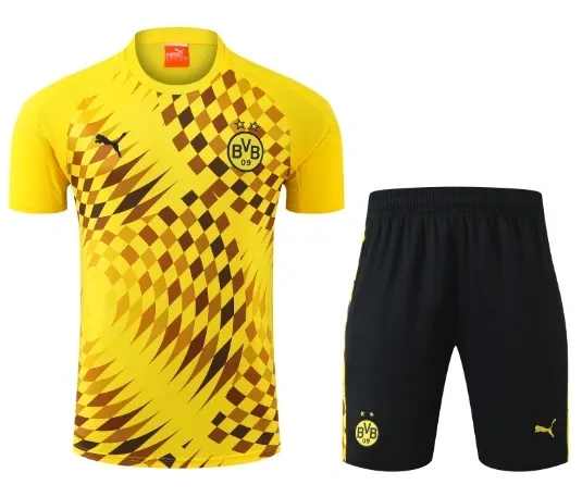 Borussia Dortmund 24/25 Training Shirt and Shorts Set Yellow
