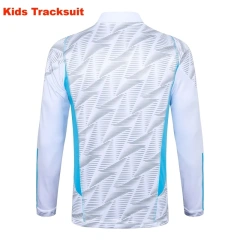 Kids Argentina 23/24 Half-Zip Training Top and Pants Set White E766 - PM