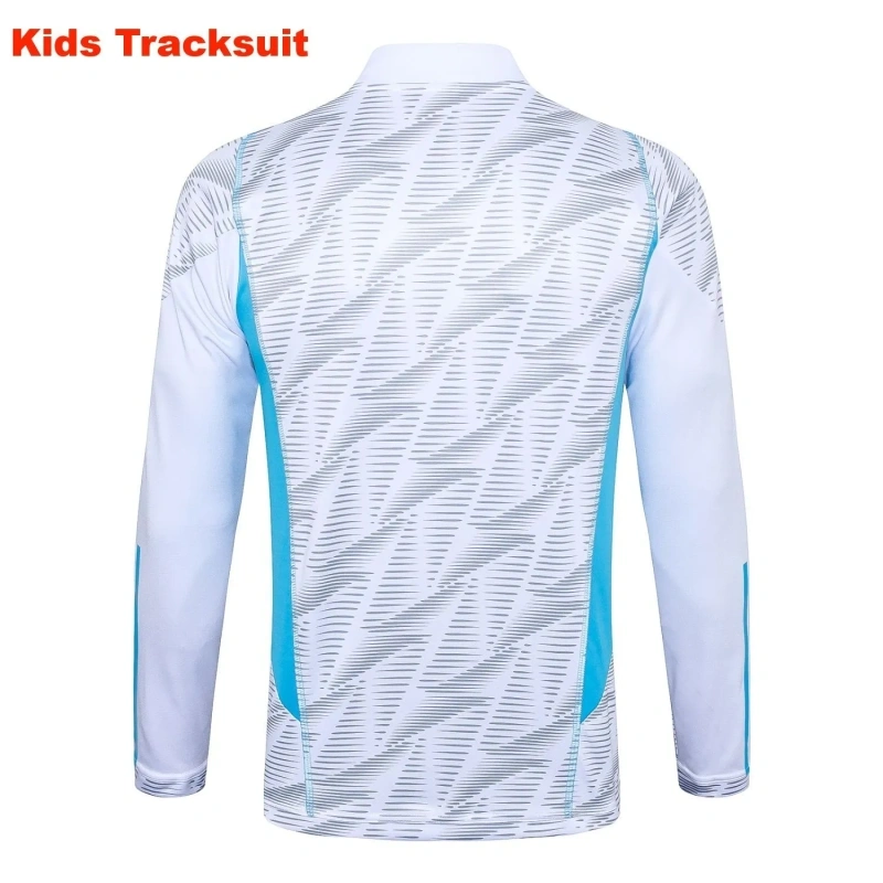 Kids Argentina 23/24 Half-Zip Training Top and Pants Set White E766 - PM
