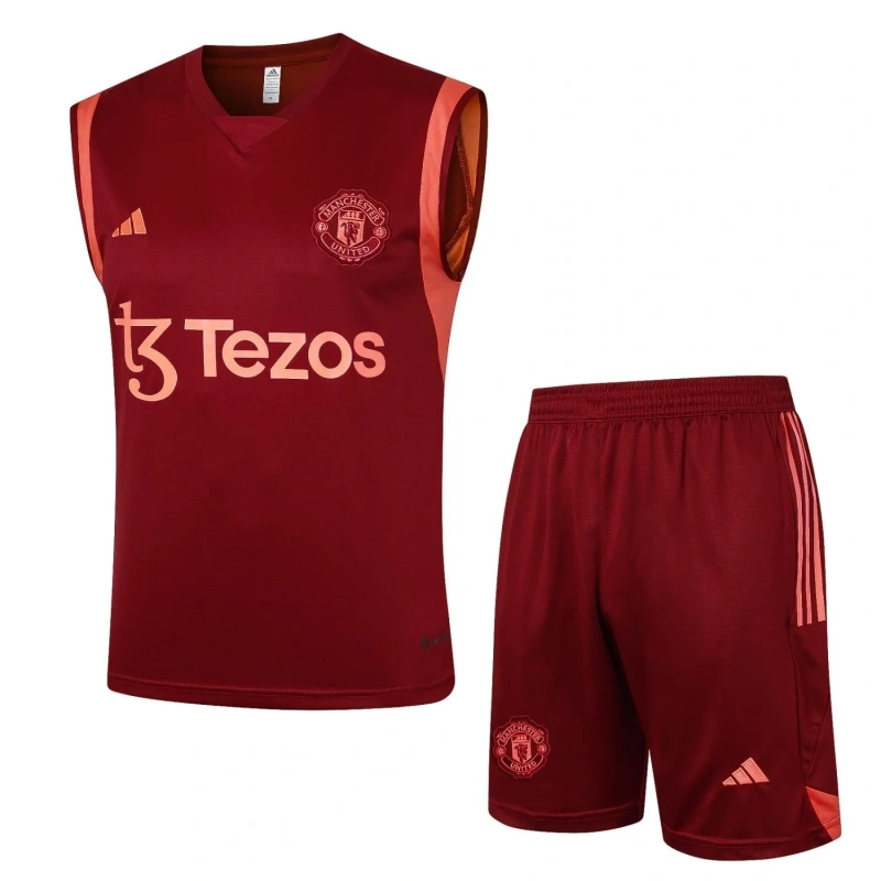 Manchester United 23/24 Sleeveless Jersey and Shorts Set D957
