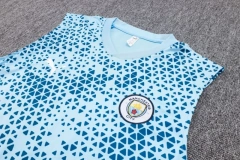 Manchester City 23/24 Sleeveless Jersey and Shorts Set D923