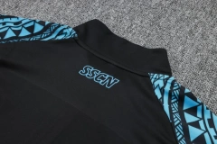 SSC Napoli 23/24 Half-Zip Training Top and Pants Set Black B757