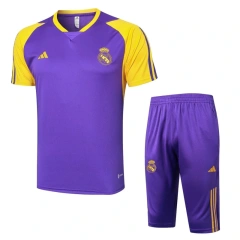 Real Madrid 23/24 Training Shirt and 3/4 Pants Set D987