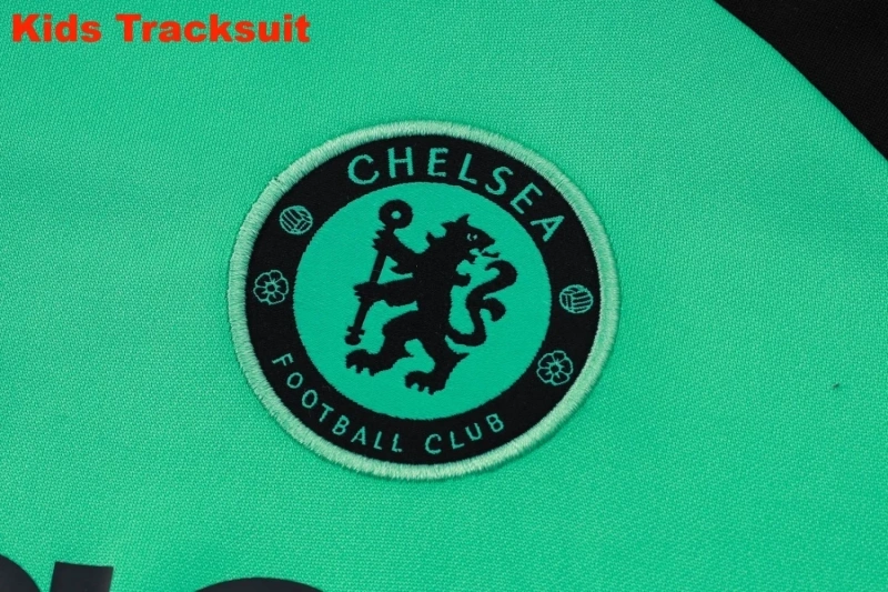 Kids Chelsea 23/24 Half-Zip Training Sweatshirt and Pants Set E777