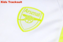 Kids Arsenal 23/24 Half-Zip Training Sweatshirt and Pants Set White E756
