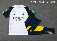 Real Madrid 23/24 Training Shirt and Pants Set White C1072