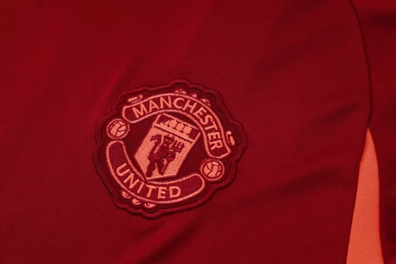 Manchester United 23/24 Training Shirt and 3/4 Pants Set Blue D955