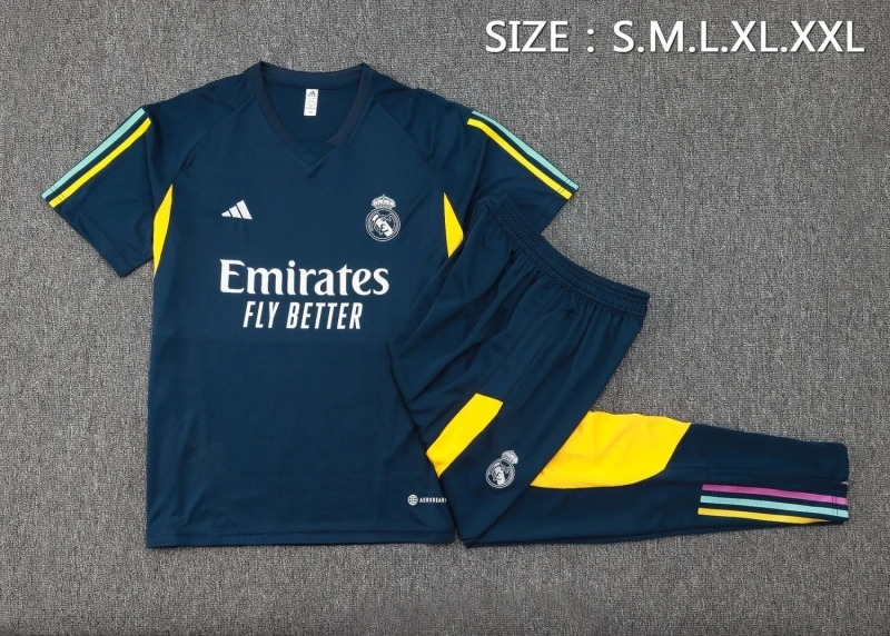 Real Madrid 23/24 Training Shirt and Pants Set White C1073