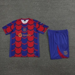 Barcelona 24/25 Training Shirt and Shorts Set Red&Blue