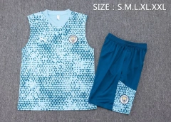 Manchester City 23/24 Sleeveless Jersey and Shorts Set D923
