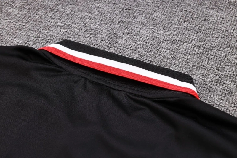 Manchester United 23/24 Polo and Pants Set Black C1048