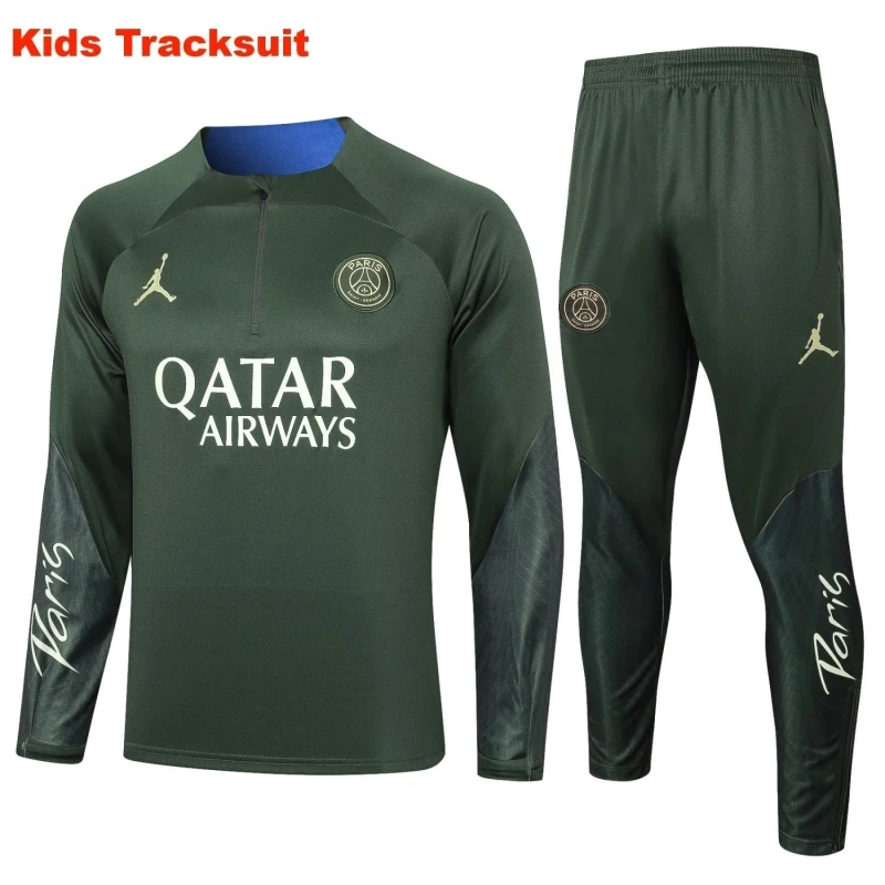 Kids PSG 23/24 Half-Zip Training Sweatshirt and Pants Set E791