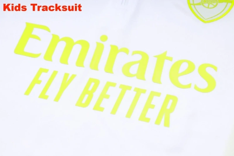 Kids Arsenal 23/24 Half-Zip Training Sweatshirt and Pants Set White E756