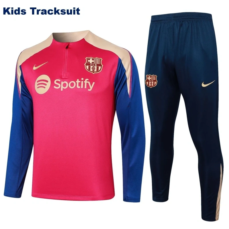 Kids Barcelona 24/25 Half-Zip Training Sweatshirt and Pants Set E805