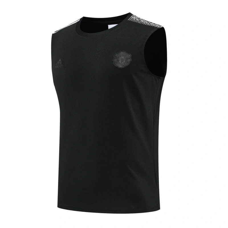 Manchester United 22/23 Training Vest and Shorts Set Black