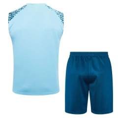 Manchester City 23/24 Sleeveless Jersey and Shorts Set D923