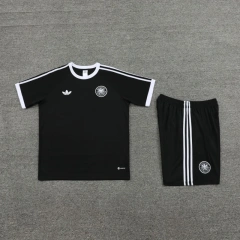 Germany 2024 Training Shirt and Shorts Set Black