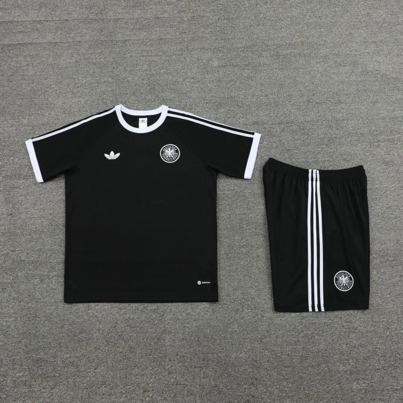 Germany 2024 Training Shirt and Shorts Set Black