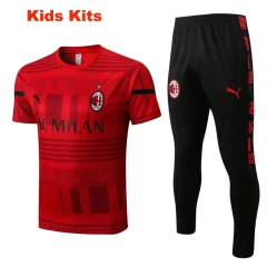 Kids AC Milan 22/23 Training Shirt and Pants Set E670
