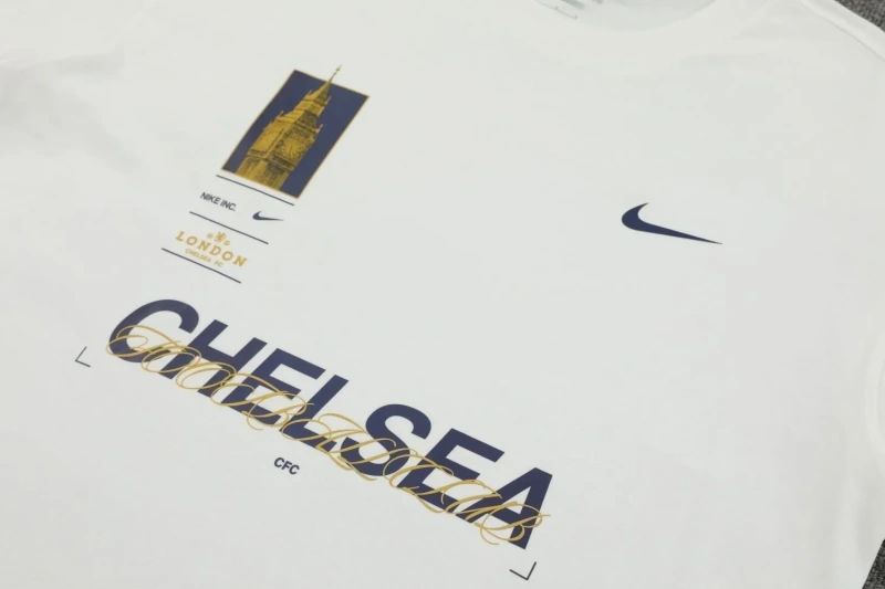 Chelsea 24/25 Team Shirt and Shorts Set White