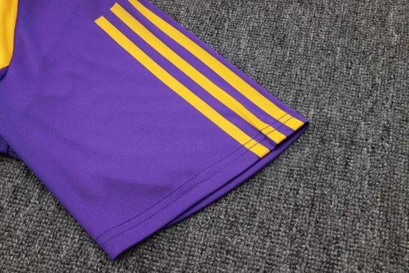 Real Madrid 23/24 Training Shirt and 3/4 Pants Set Yellow D988