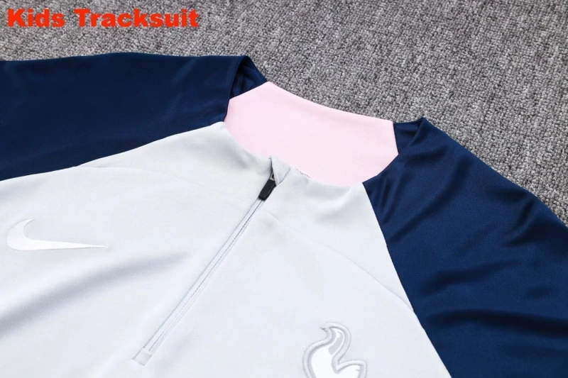 Kids Tottenham Hotspur 23/24 Half-Zip Training Sweatshirt and Pants Set E755