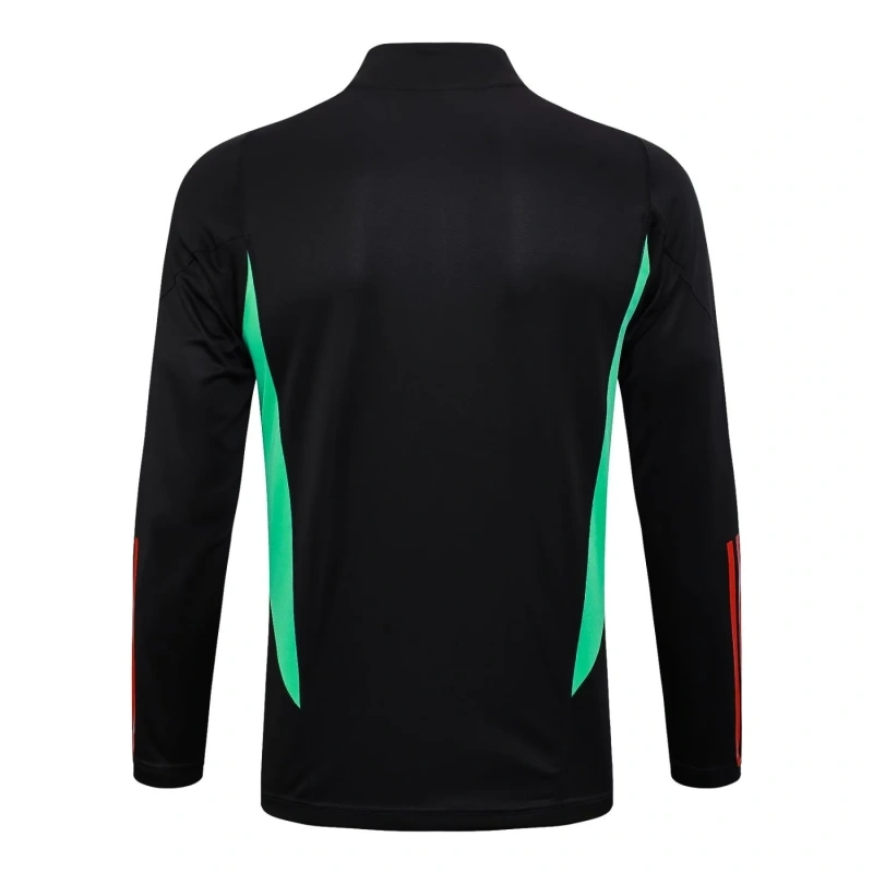 Manchester United 23/24 Half-Zip Training Top and Pants Set Black B676