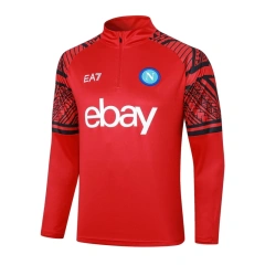 SSC Napoli 23/24 Half-Zip Training Top and Pants Set Red B765