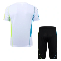 Arsenal 23/24 Training Shirt and 3/4 Pants Set White D947