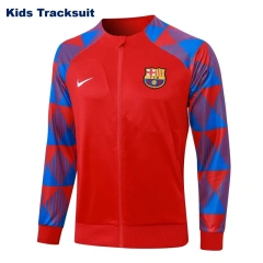 Kids Barcelona 23/24 Training Jacket and Pants Set Red E732
