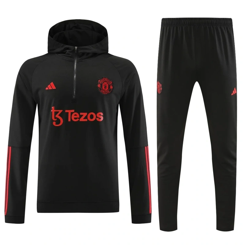 Manchester United 23/24 Half-Zip Hoodie and Pants Set
