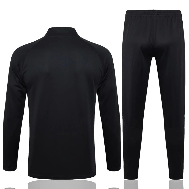 Manchester City 23/24 Half-Zip Training Top and Pants Set Black B759 - PM