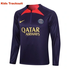 Kids PSG 23/24 Half-Zip Training Sweatshirt and Pants Set E694