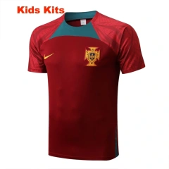 Kids Portugal 22/23 Training Shirt and Pants Set E672