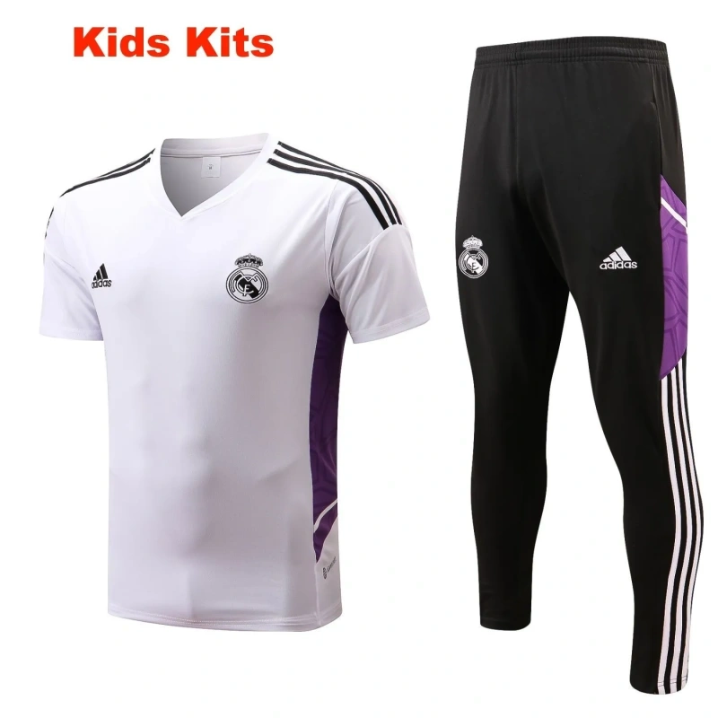 Kids Real Madrid 22/23 Training Shirt and Pants Set E674