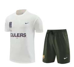 Barcelona 24/25 Team Shirt and Shorts Set White