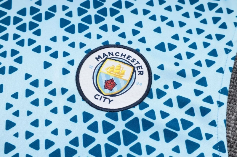 Manchester City 23/24 Sleeveless Jersey and Shorts Set D923