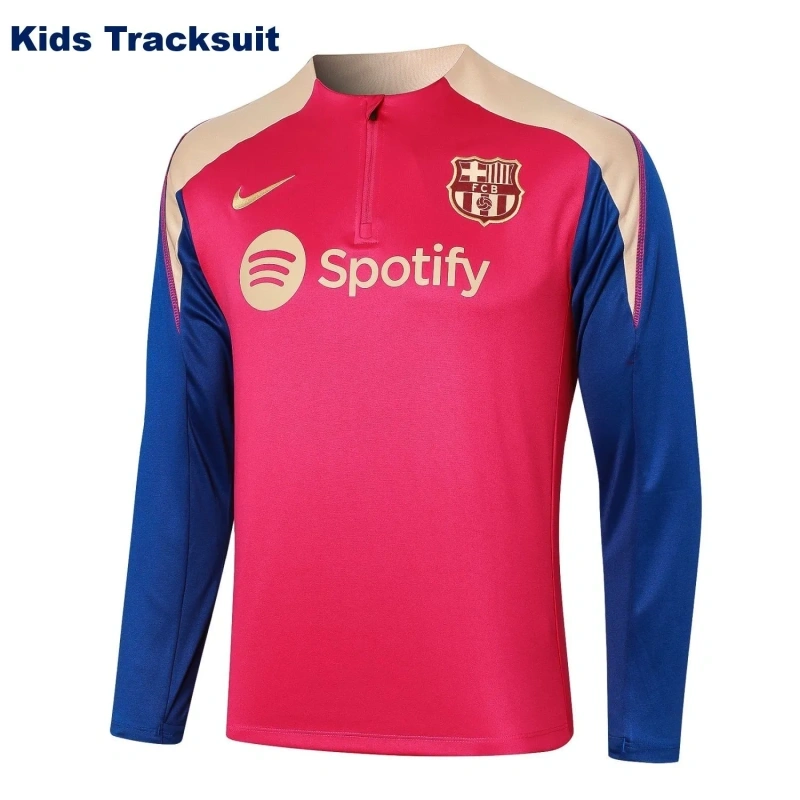 Kids Barcelona 24/25 Half-Zip Training Sweatshirt and Pants Set E805