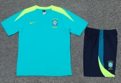 Brazil 24/25 Training Shirt and Shorts Set Blue
