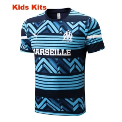 Kids Olympique Marseille 22/23 Training Shirt and Pants Set E666