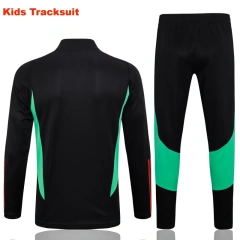 Kids Manchester United 23/24 Half-Zip Training Sweatshirt and Pants Set Black E712