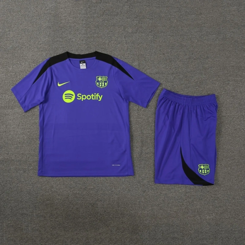 Barcelona 24/25 Training Shirt and Shorts Set Blue