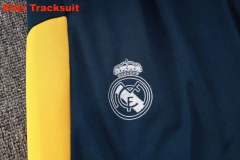 Kids Real Madrid 23/24 Half-Zip Training Sweatshirt and Pants Set White E693