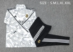Real Madrid 23/24 Half-Zip Training Top and Pants Set White B768 - PM