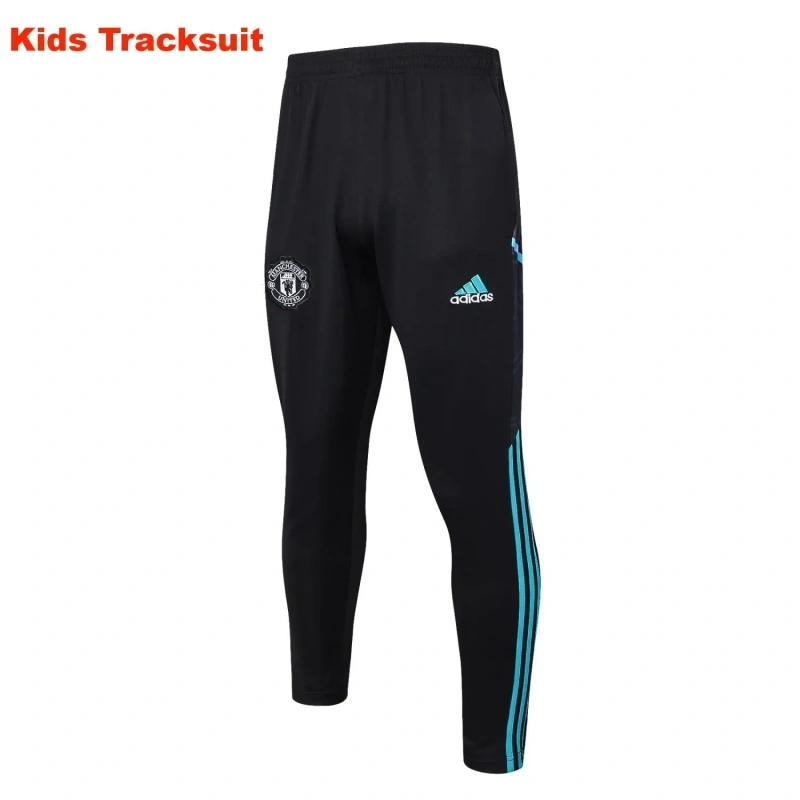 Kids Manchester United 23/24 Half-Zip Training Sweatshirt and Pants Set White E714